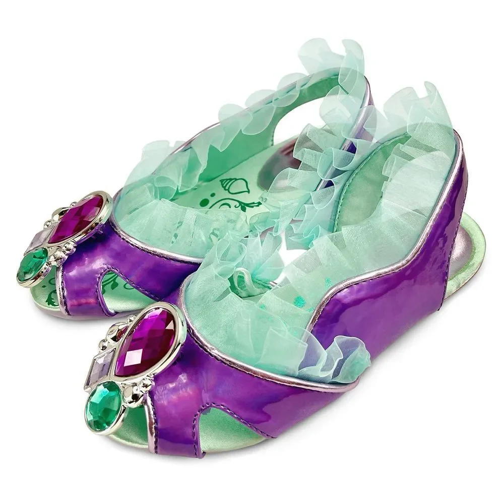 Ariel Costume Shoes Little Mermaid Princess Disney Store SZ: 13/1 Girls Kids NWT